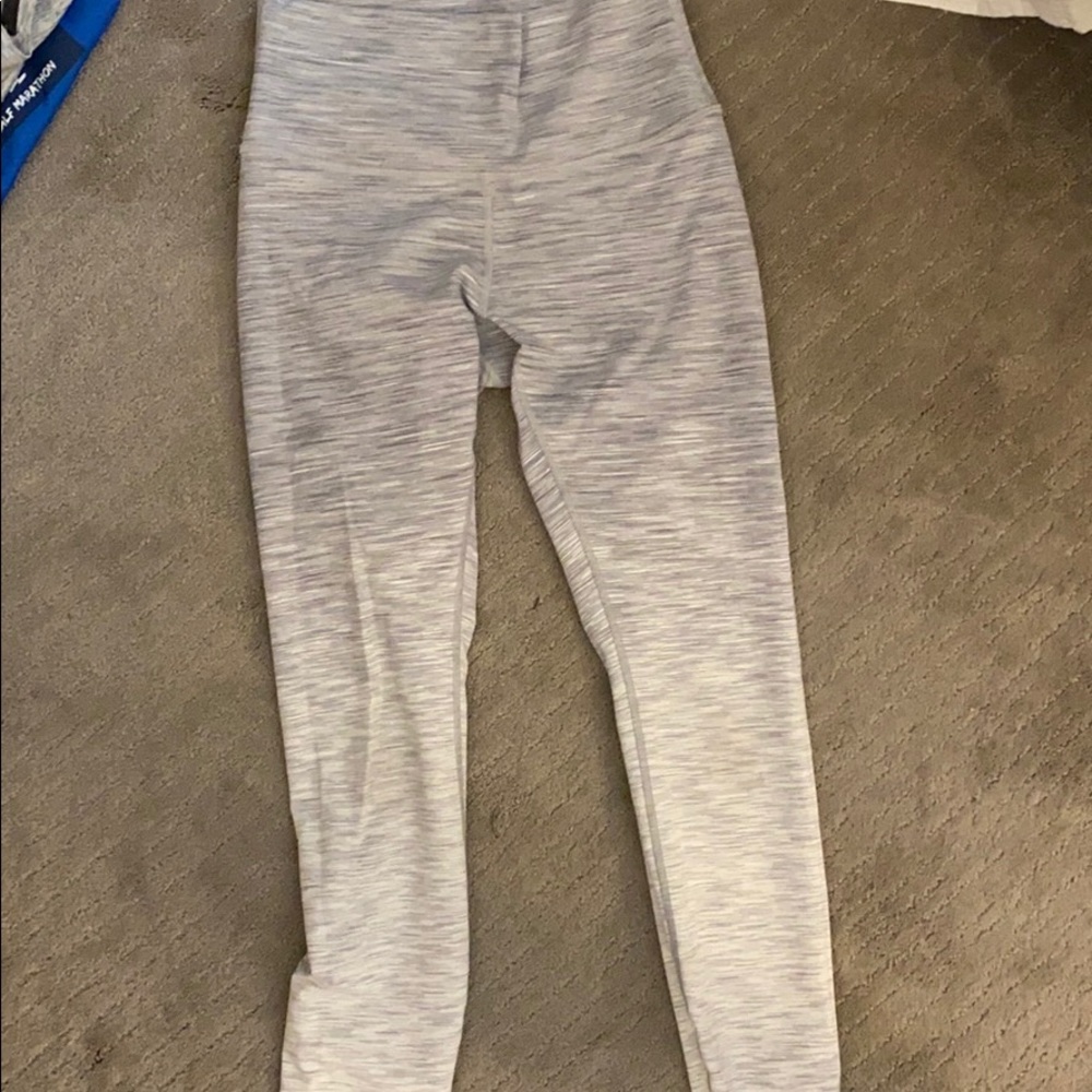 White ombré leggings